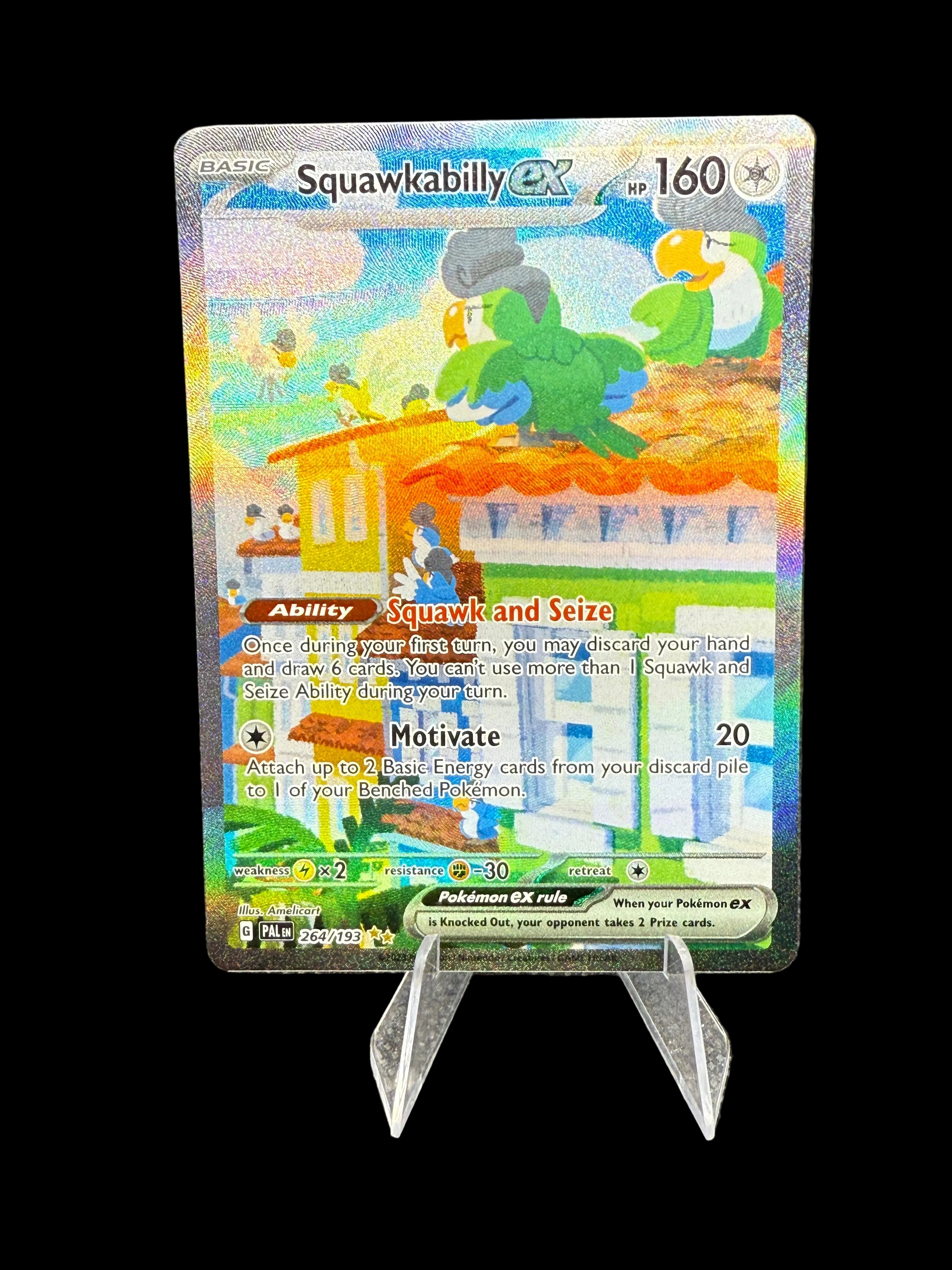 Pokémon TCG Squawkabilly Ex-Paldea Evolved 264/193 Special Illustration Rare