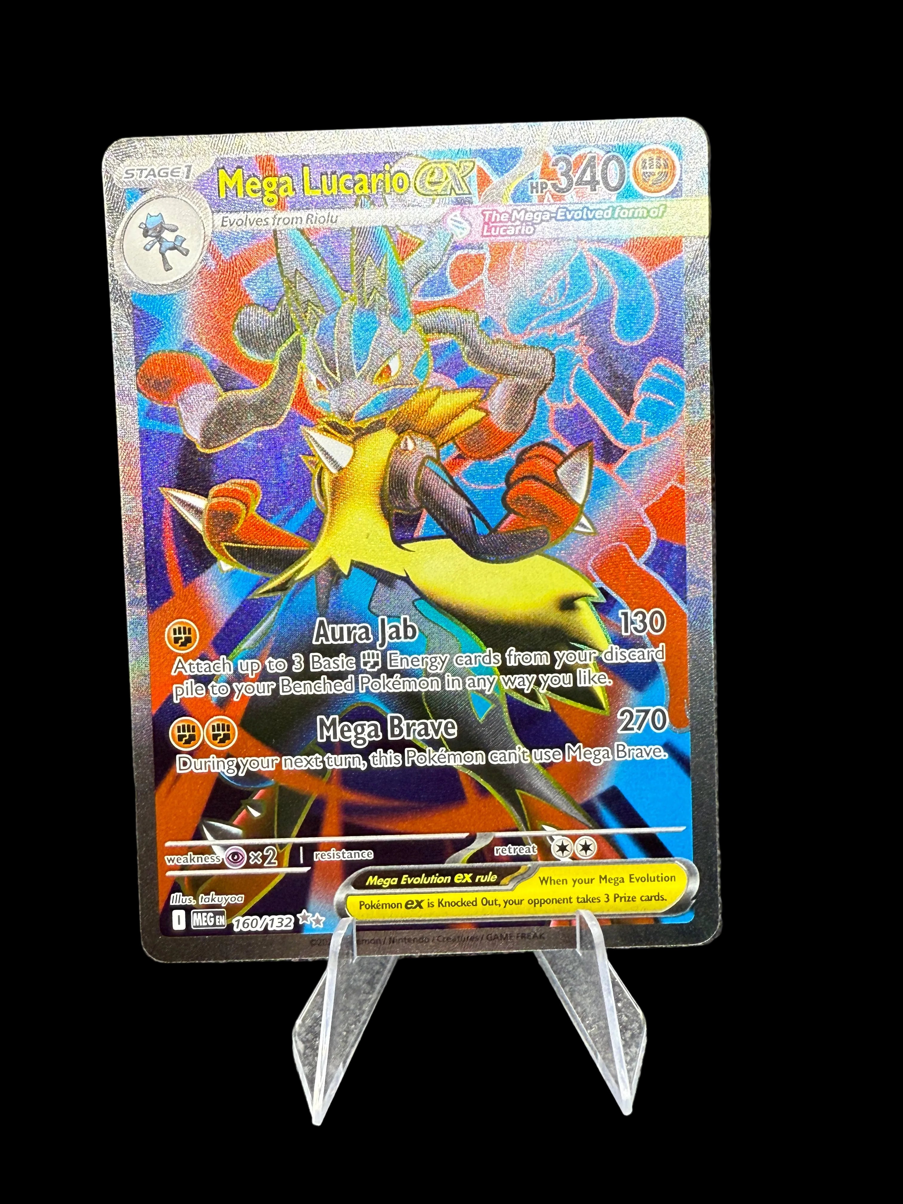 Pokemon TCG Mega Evolution Lucario EX 160/132 Full Art