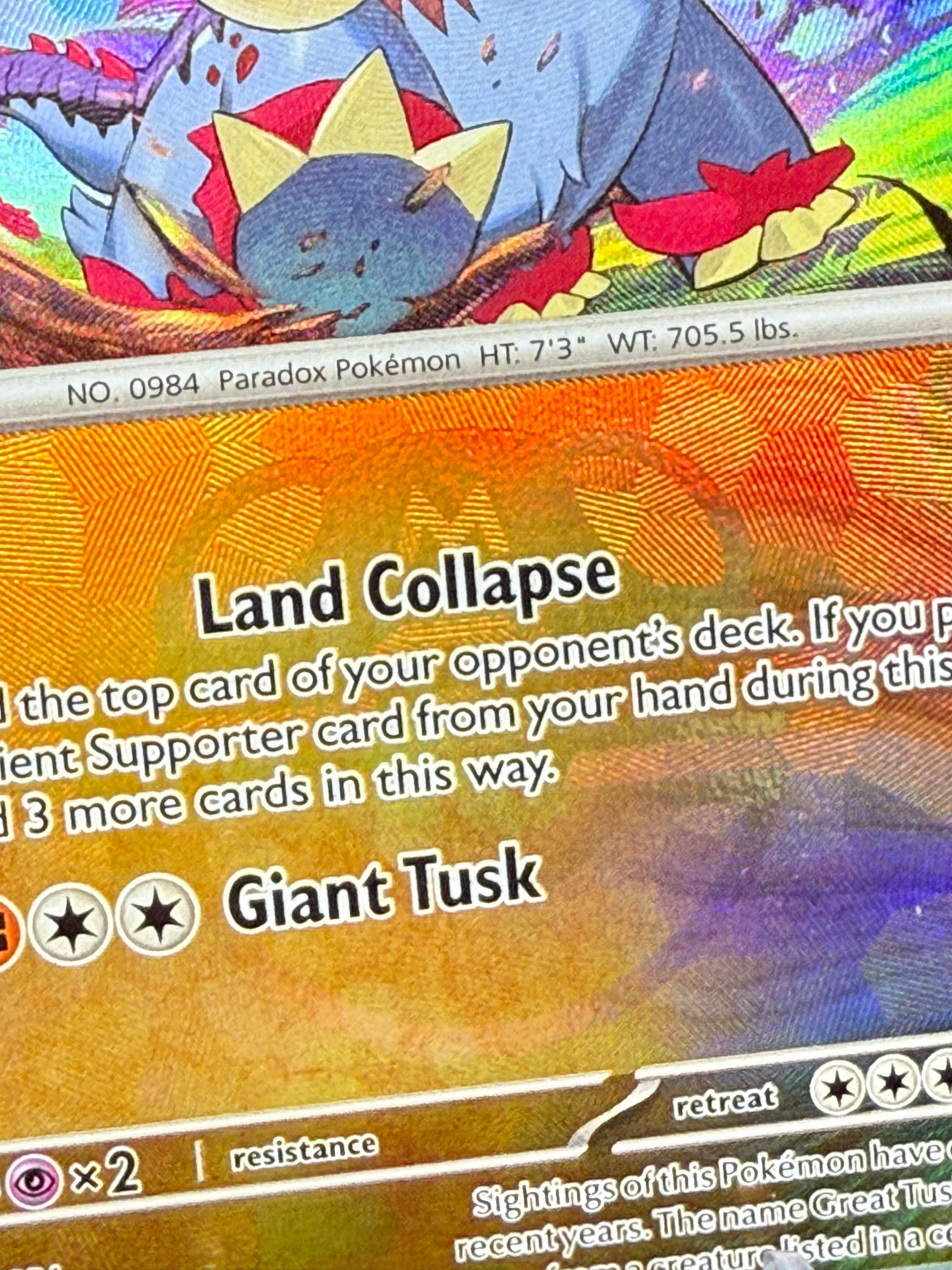 Pokémon TCG Great Tusk Prismatic Evolutions Card 055/131 Masterball