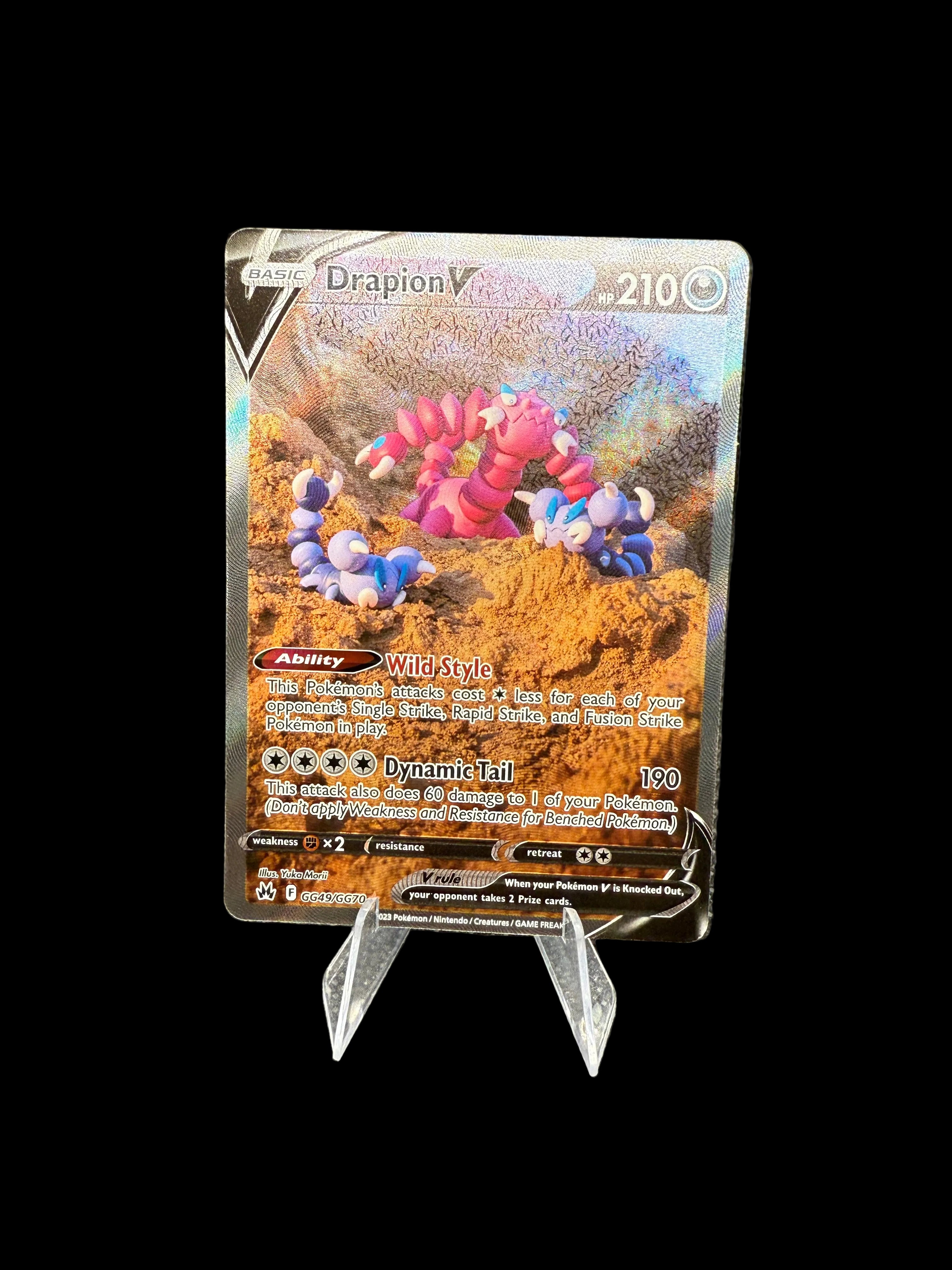 Pokemon Card Drapion V GG49/GG70 Crown Zenith Galarian Gallery