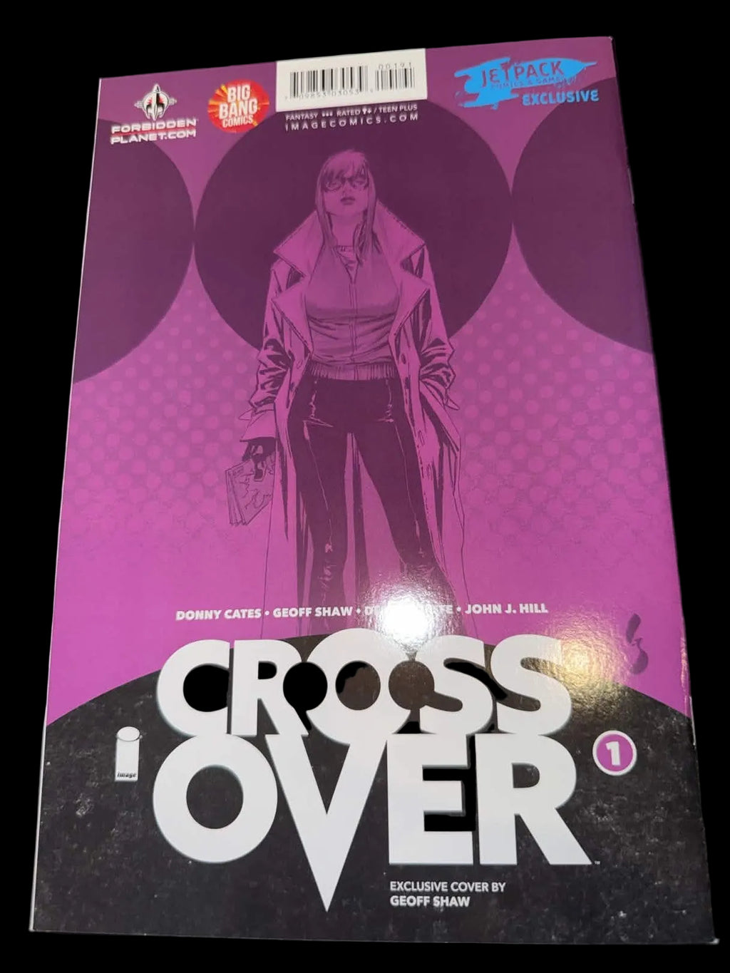 Crossover #1 Virgin Jetpack Foil Variant Signed by Donny Cates COA
