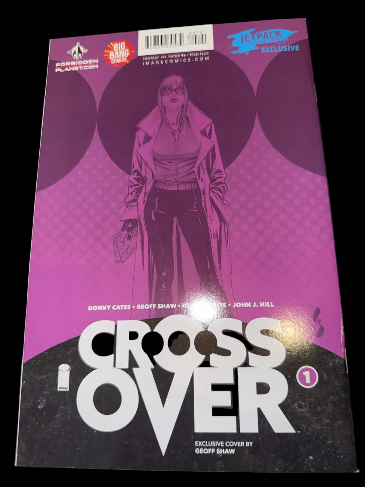 Crossover #1 Virgin Jetpack Foil Variant Signed by Donny Cates COA