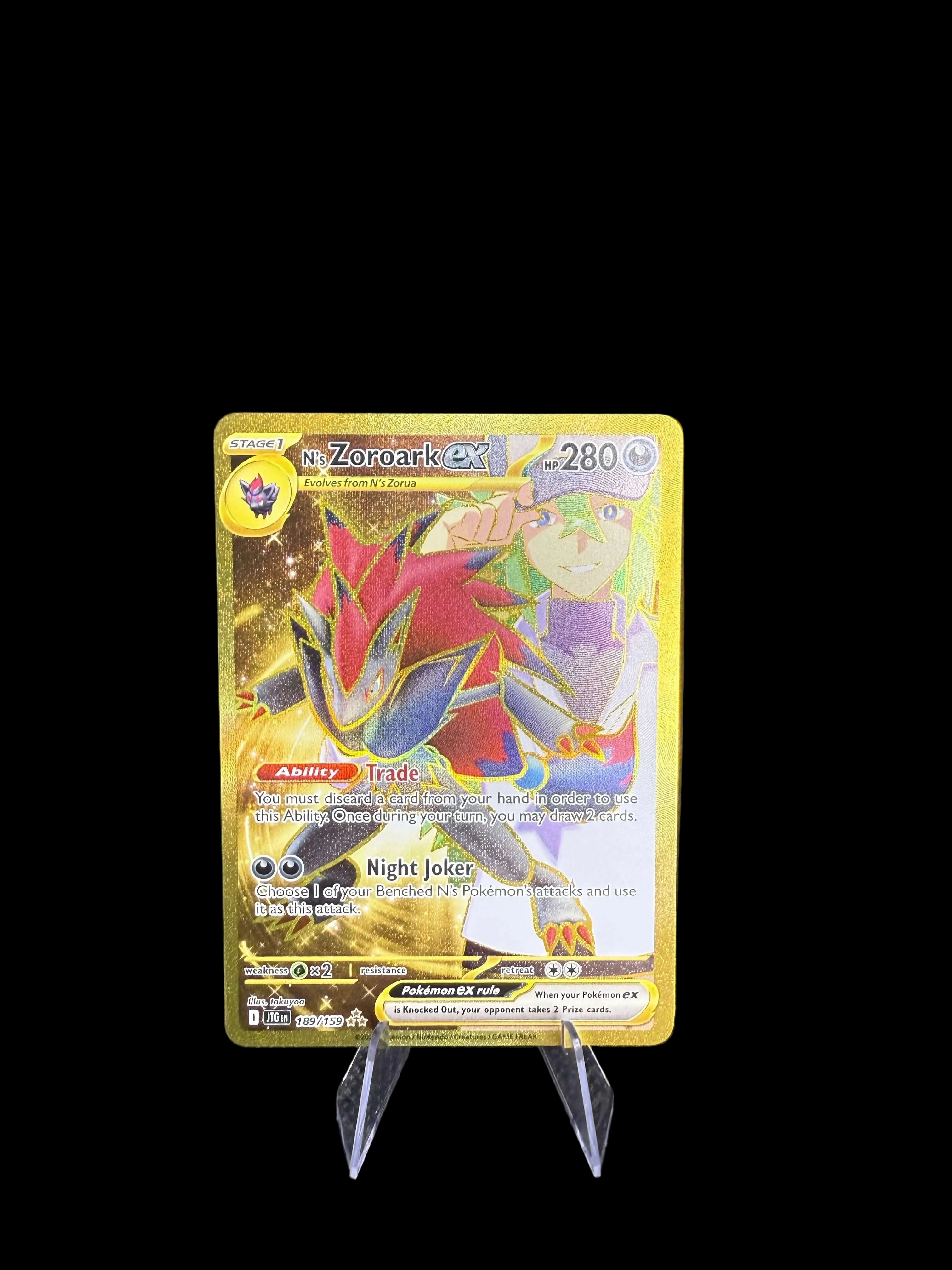 N’s Zoroark Ex 189/159 Journey Together Near Mint