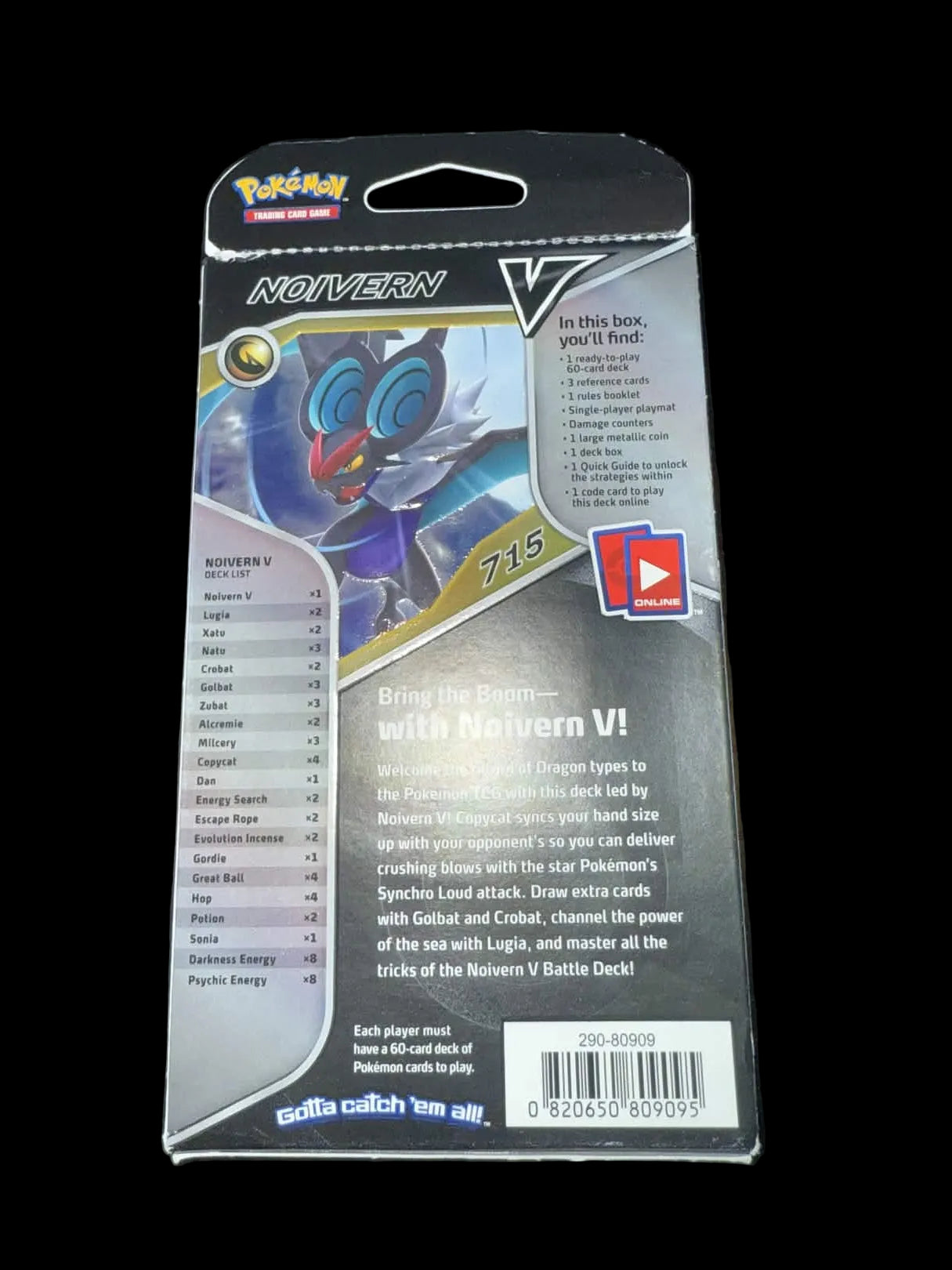 Pokemon Trading Card Game - V Battle Deck - NOIVERN V (60-Card Deck) - New