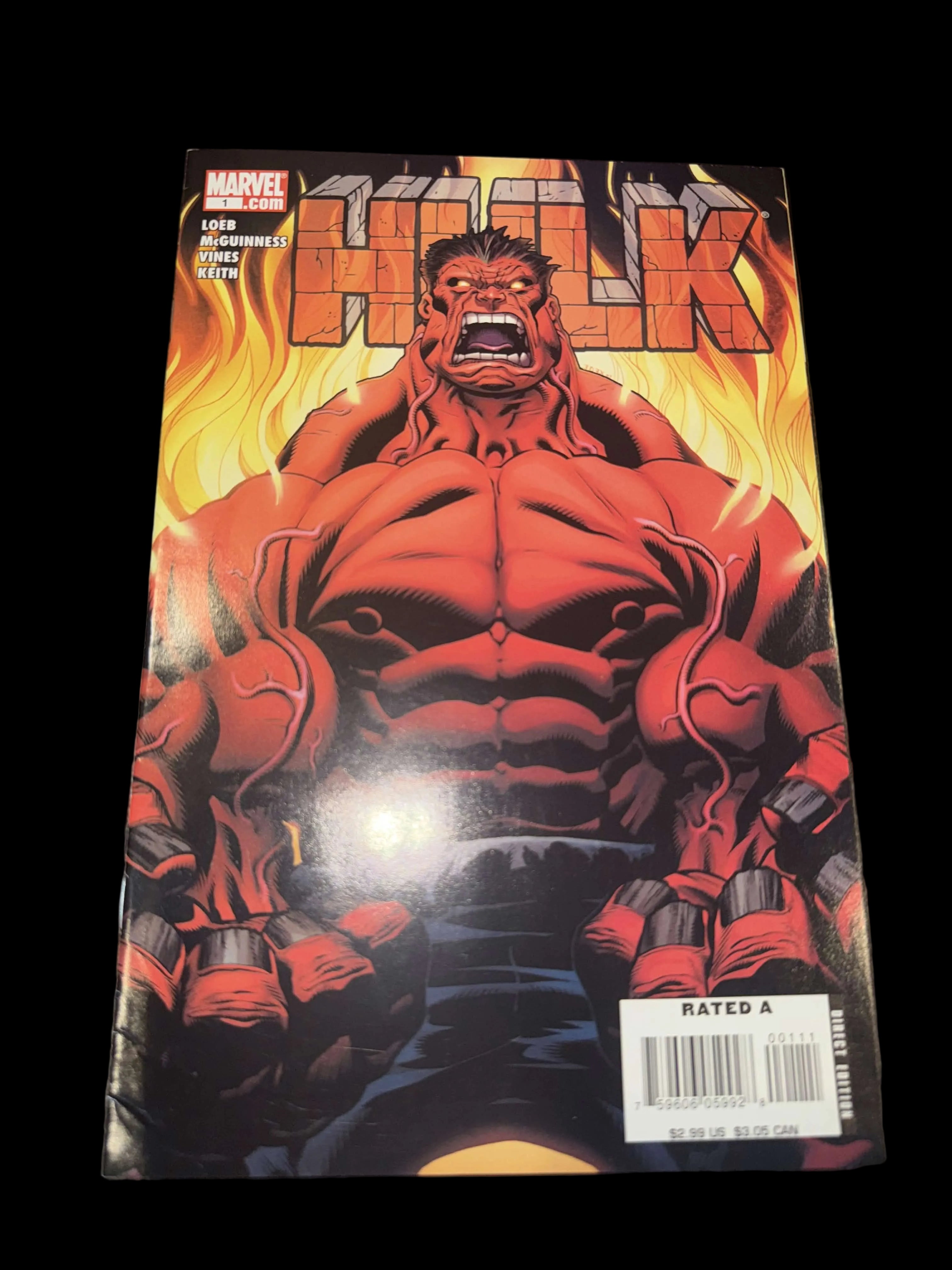Marvel Hulk #1 2008 First Red Hulk Appearance Comic Book
