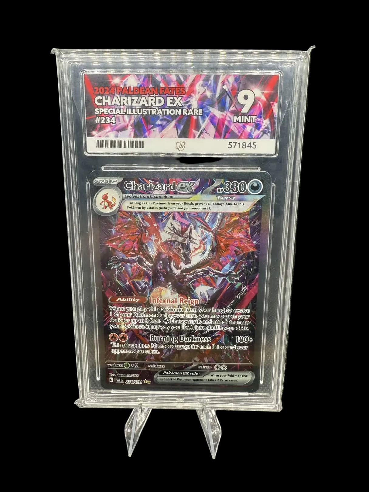 Pokémon TCG Charizard EX Paldean Fates Sir Ace 9 Card 234/091